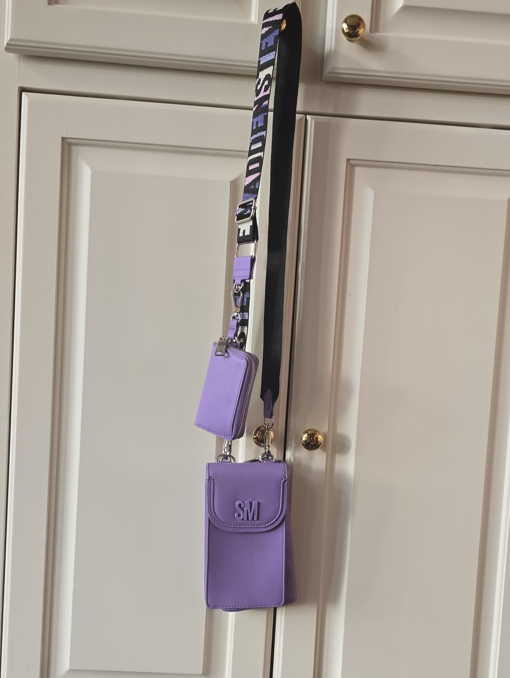 Steve Madden Lavender Crossbody with Detachable Mini Pouch